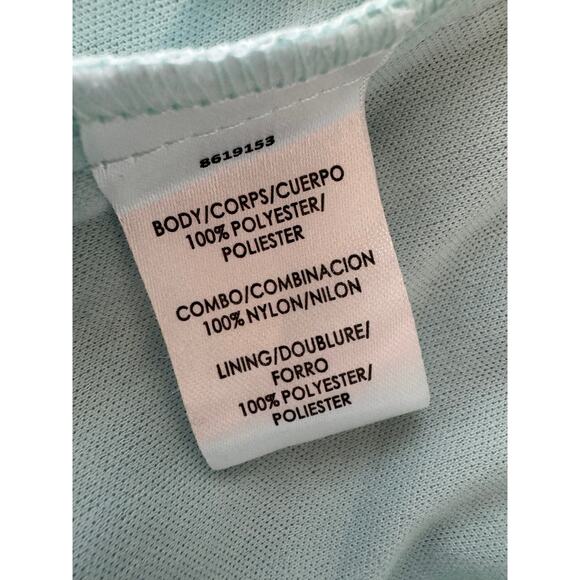 New JS COLLECTIONS Women's Aqua Cap Sleeve Midi Evening Sheath Dress Size 8 - Picture 8 of 9